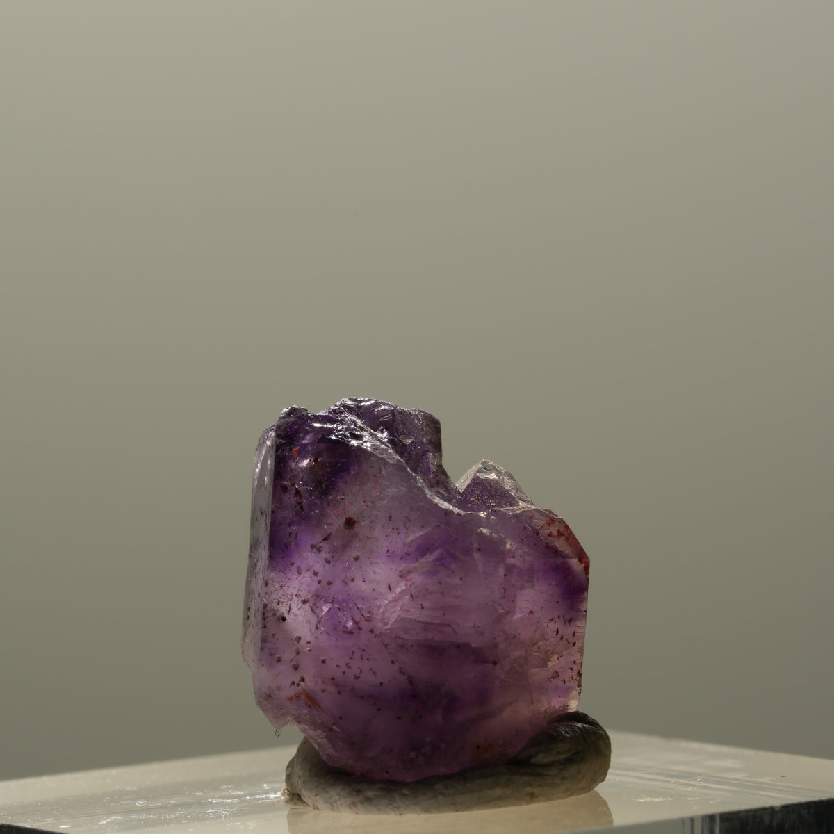 Seltene Skelett Phantom Amethyst Spitze Brandberg, Namibia 14*13*12mm #14329