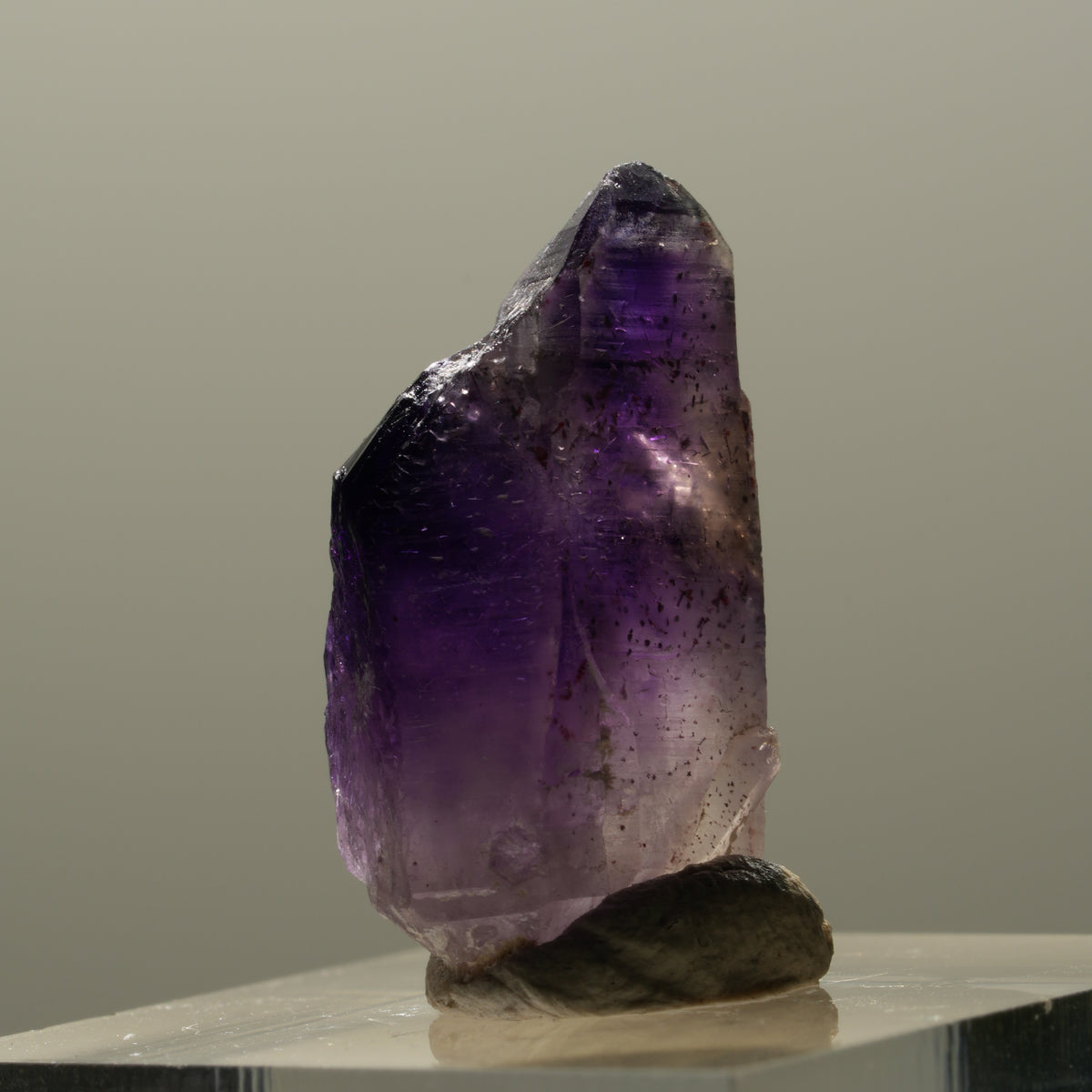Seltene Skelett Phantom Amethyst Spitze Brandberg, Namibia 25*13*10mm #14330