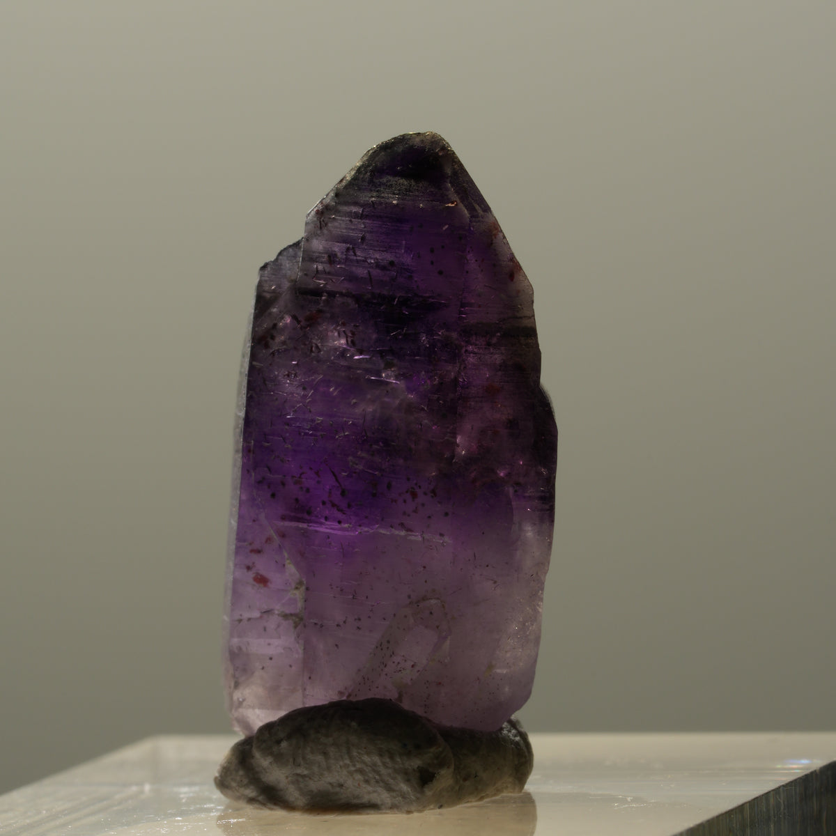 Seltene Skelett Phantom Amethyst Spitze Brandberg, Namibia 25*13*10mm #14330