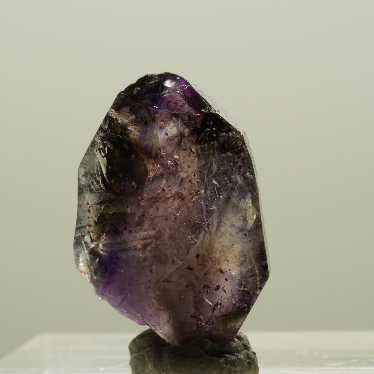 Skelett Phantom Amethyst Doppelender Spitze Brandberg, Namibia 20*12*8mm #14334