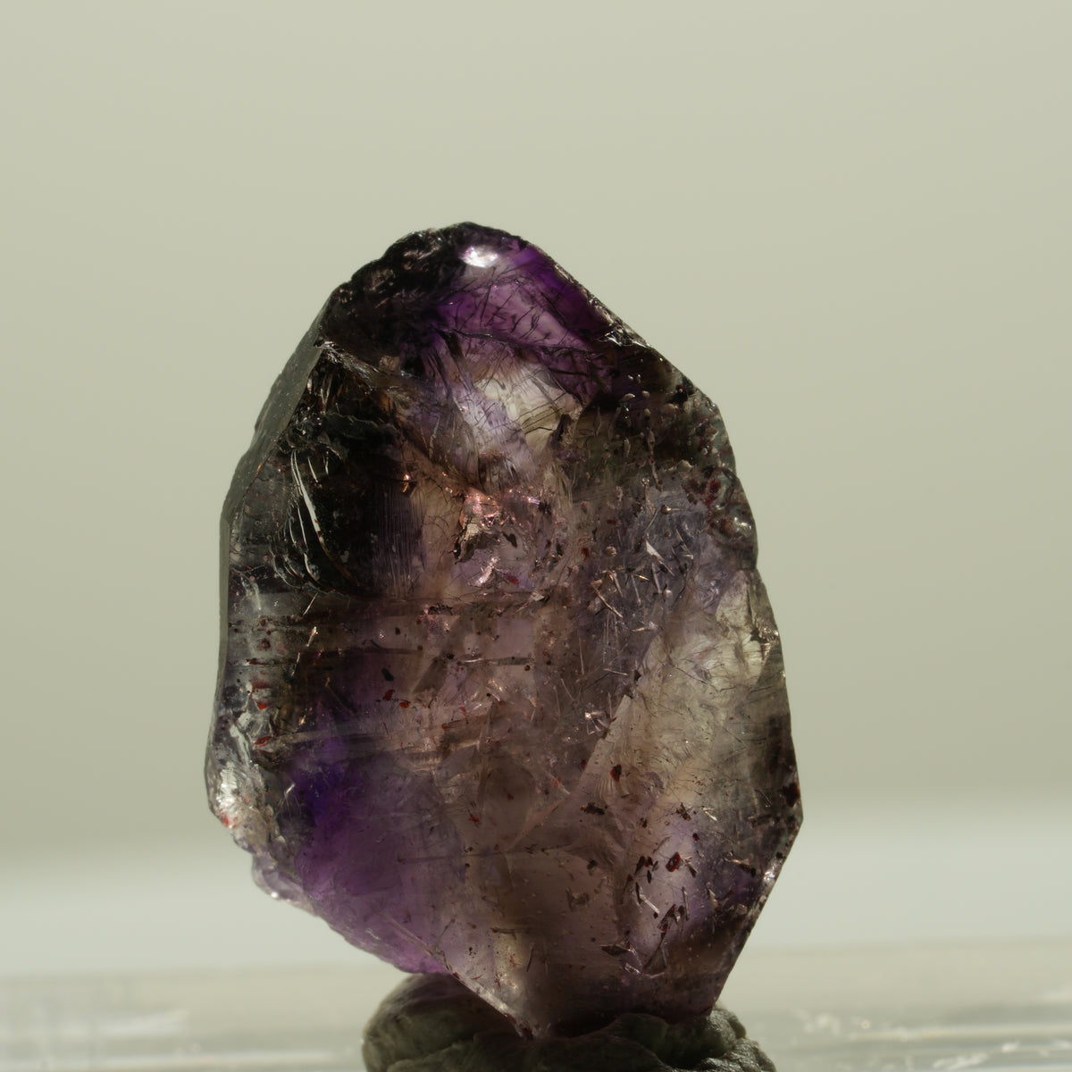 Skelett Phantom Amethyst Doppelender Spitze Brandberg, Namibia 20*12*8mm #14334