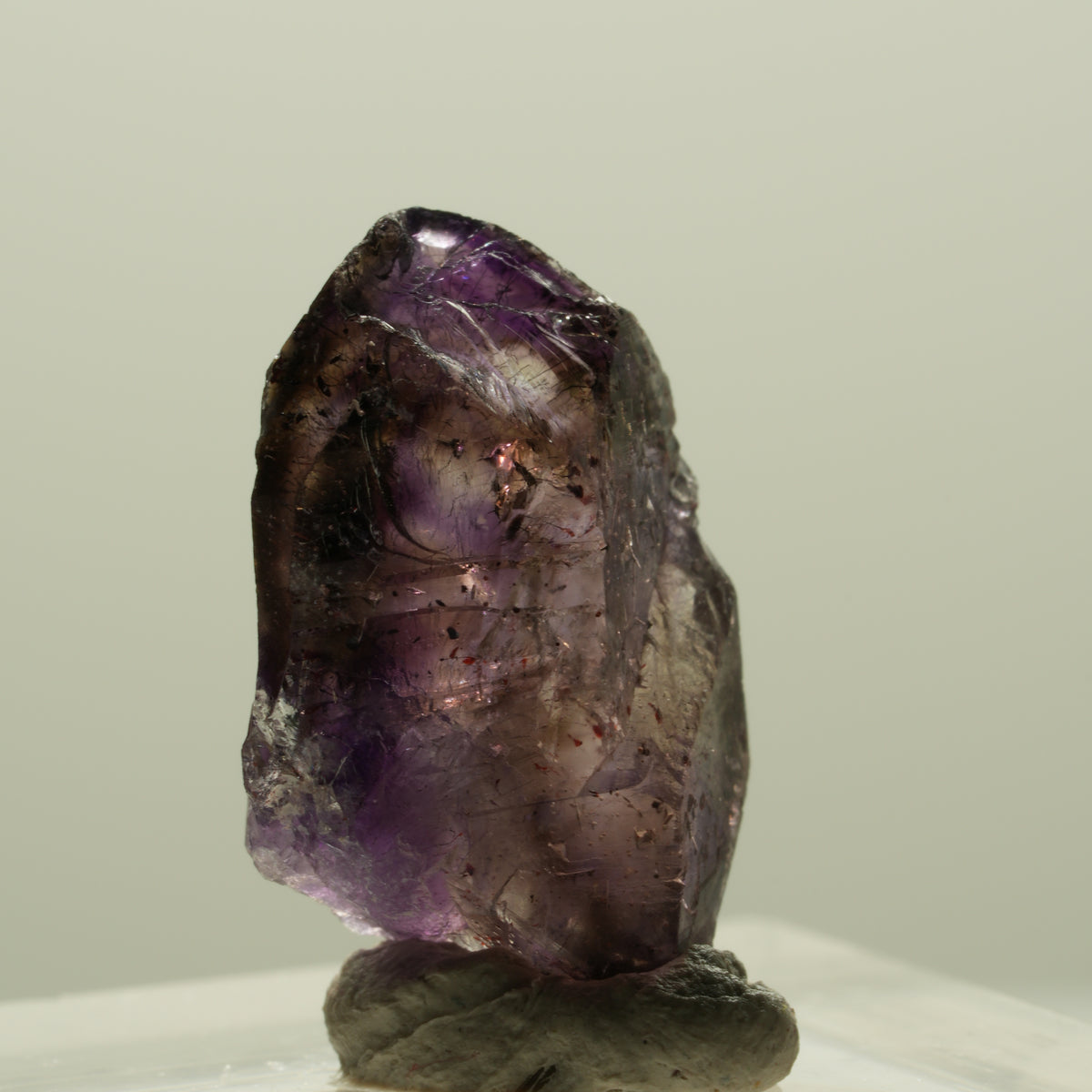 Skelett Phantom Amethyst Doppelender Spitze Brandberg, Namibia 20*12*8mm #14334