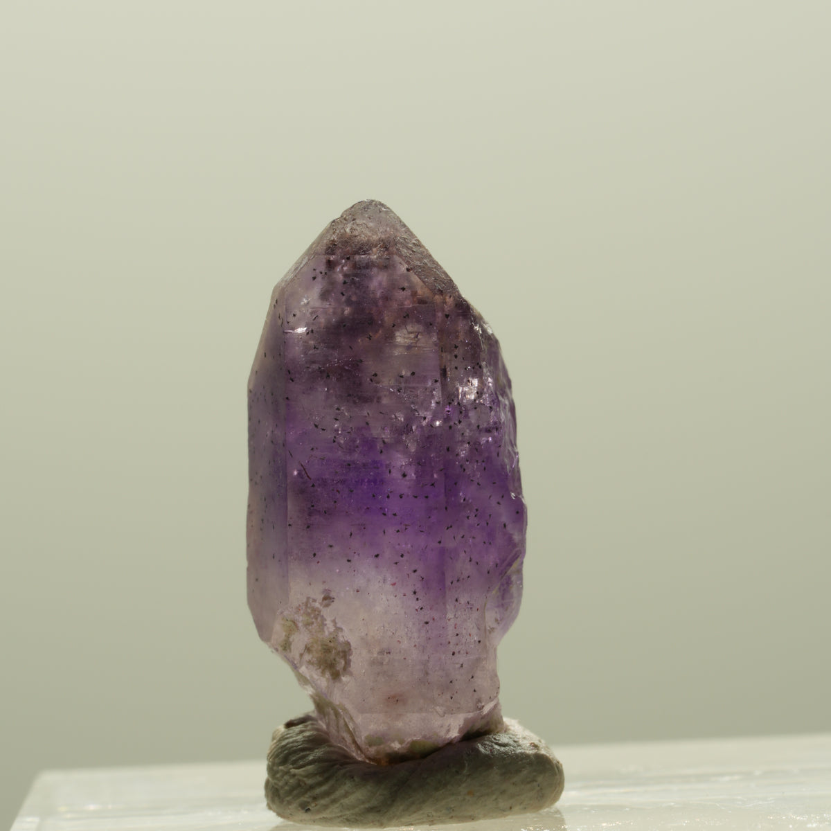 Seltene Phantom Amethyst Skelett Zepter Spitze Brandberg, Namibia 20*10*9mm #14335