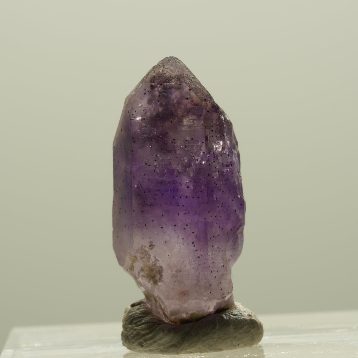 Seltene Phantom Amethyst Skelett Zepter Spitze Brandberg, Namibia 20*10*9mm #14335