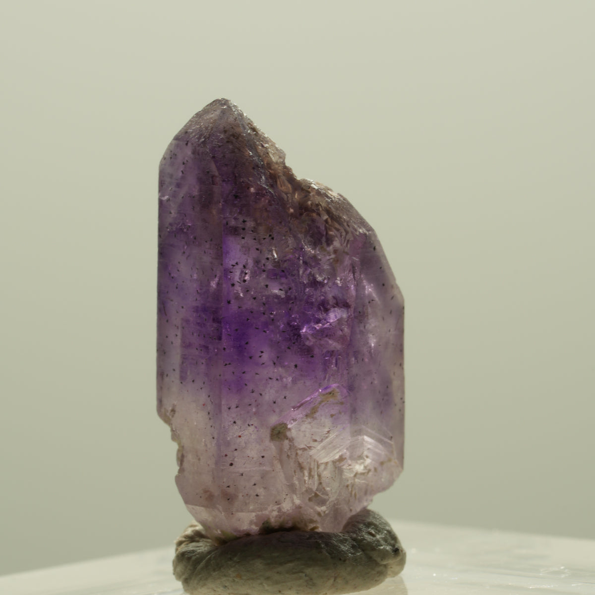 Seltene Phantom Amethyst Skelett Zepter Spitze Brandberg, Namibia 20*10*9mm #14335