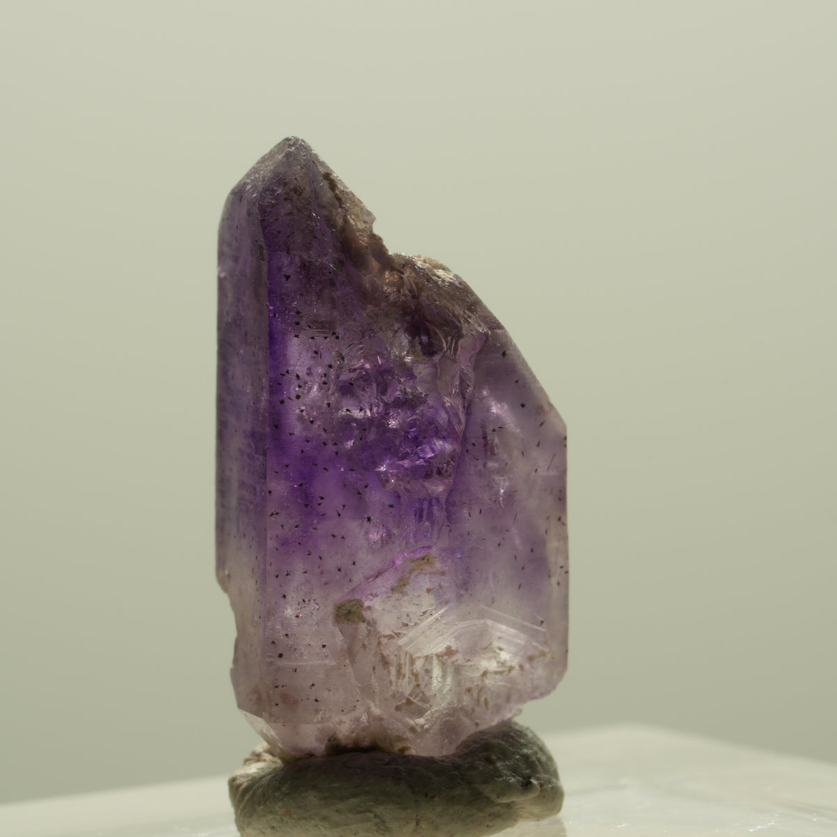 Seltene Phantom Amethyst Skelett Zepter Spitze Brandberg, Namibia 20*10*9mm #14335