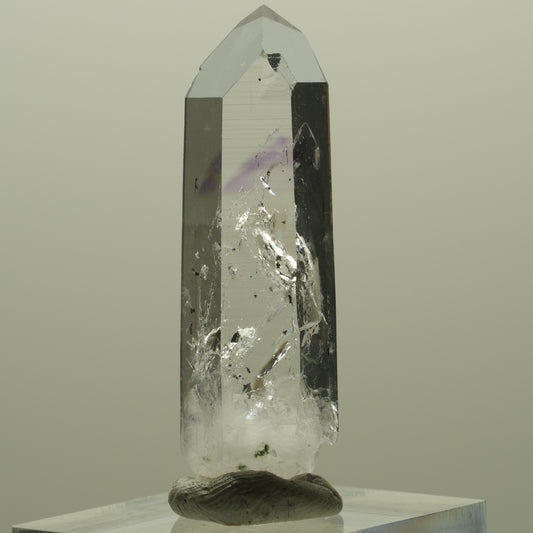 Harlekin Lemurian Phantom Amethyst Spitze Streep Mine, Goboboseb, Namibia 44*14*10mm #14338