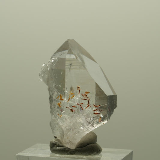 Harlekin Lemurian Phantom Amethyst Spitze Streep Mine, Goboboseb, Namibia 32*19*19mm #14340