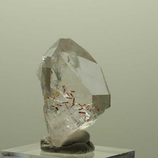 Harlekin Lemurian Phantom Amethyst Spitze Streep Mine, Goboboseb, Namibia 32*19*19mm #14340