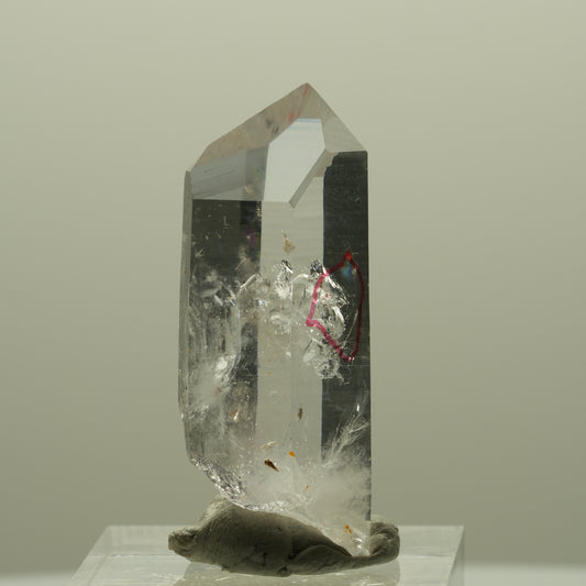 Enhydro Lemurian Phantom Amethyst, 1x Blase Streep Mine, Goboboseb, Namibia 37*16*14mm #14341