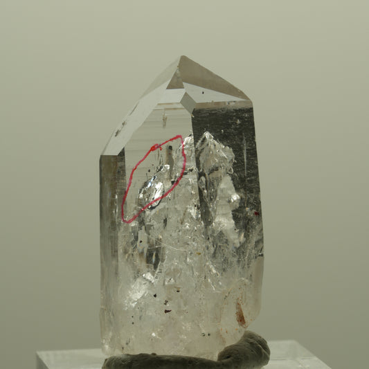 Enhydro Lemurian Harlekin Phantom Amethyst, 1x Blase Streep Mine, Namibia 33*17*11mm #14345