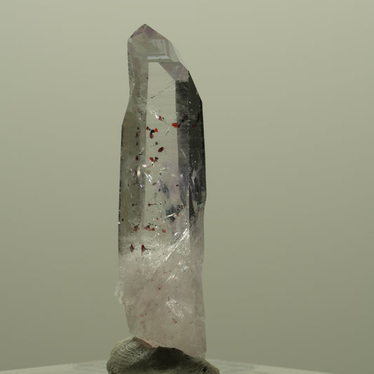 Harlekin Lemurian Phantom Amethyst Spitze Streep Mine, Namibia 38*10*9mm #14349