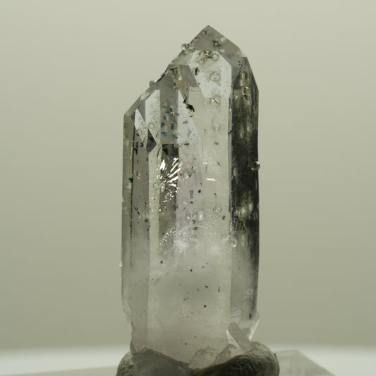 Harlekin Phantom Amethyst mit Analcim Streep Mine, Namibia 35*14*10mm #14353