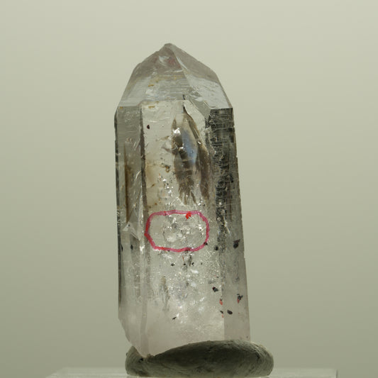 Enhydro Lemurian Harlekin Phantom Amethyst, 1x Blase Streep Mine, Namibia 35*13*11mm #14358