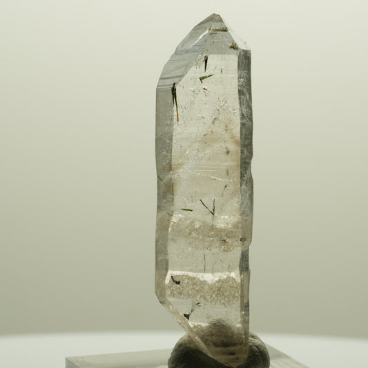 Harlekin Lemurian Phantom Rauchquarz mit Analcim, Epidot Streep Mine, Namibia 50*13*7mm #14359