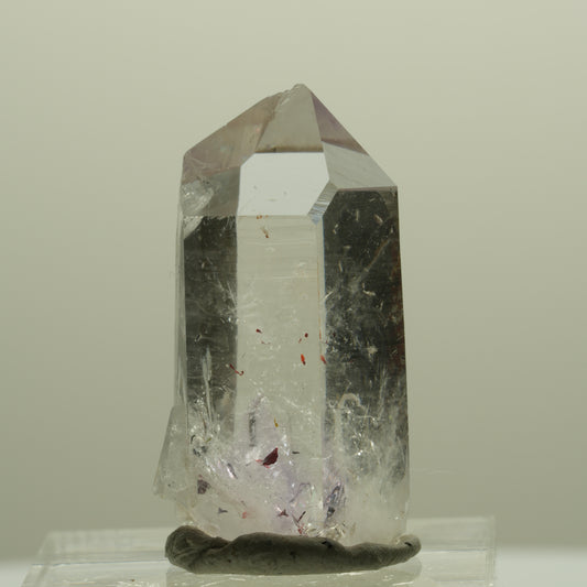 Harlekin Lemurian Phantom Amethyst Spitze Streep Mine, Goboboseb, Namibia 30*16*13mm #14364