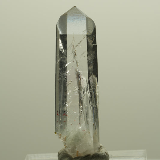 Harlekin Lemurian Phantom Amethyst Spitze Streep Mine, Goboboseb, Namibia 37*10*6mm #14366