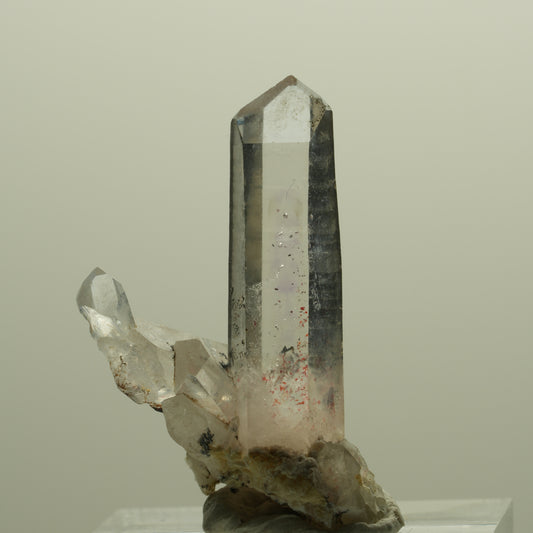 Klare Lemurian Phantom Amethyst Gruppe Streep Mine Goboboseb, Namibia 34*25*18mm #14367