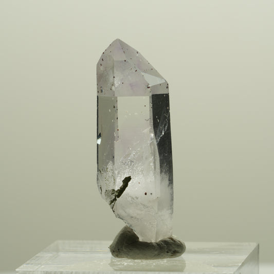 Harlekin Lemurian Phantom Amethyst Spitze Streep Mine, Goboboseb, Namibia 31*9*10mm #14372