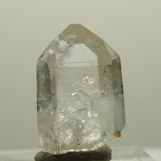 Lemurian Phantom Amethyst with Analcime, Hematite Streep Mine, Goboboseb, Namibia 26*16*11mm #14392