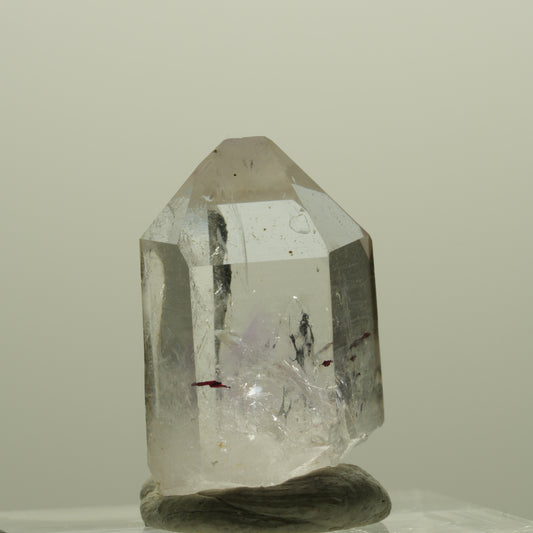 Harlequin Lemurian Phantom Amethyst Point Striped Mine, Goboboseb, Namibia 22*14*11mm #14393