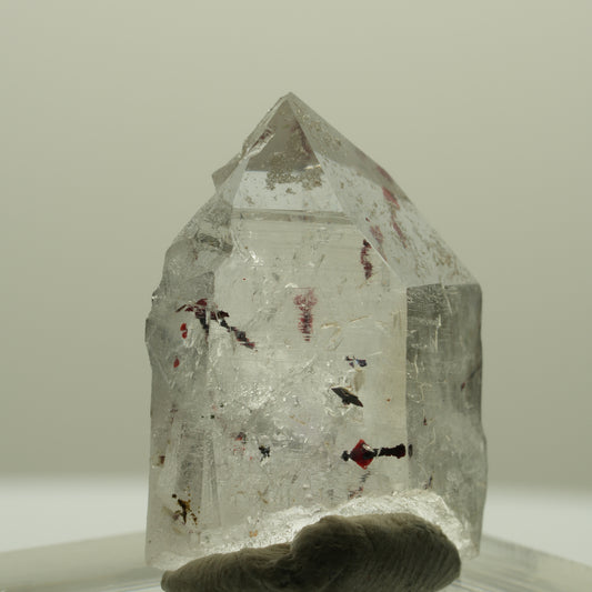 Harlequin Lemurian Skeleton Quartz Point Streep Mine Goboboseb, Namibia 24*19*11mm #14394