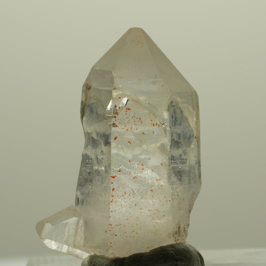 Lemurian Smoky Quartz with Hematite Streep Mine, Goboboseb, Namibia 28*17*14mm #14397