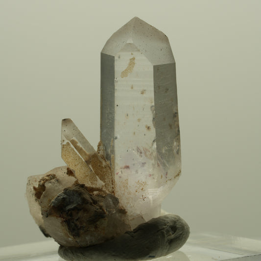 Harlequin Lemurian Phantom Amethyst Cluster Streep Mine, Goboboseb, Namibia 27*16*15mm #14398