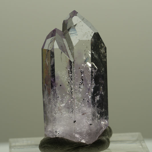 Harlequin Lemurian Phantom Amethyst Point Striped Mine, Goboboseb, Namibia 29*13*9mm #14402
