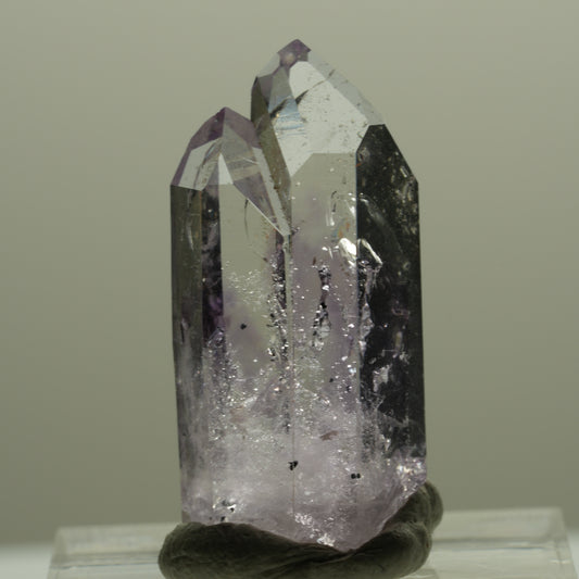 Harlequin Lemurian Phantom Amethyst Point Striped Mine, Goboboseb, Namibia 29*13*9mm #14402