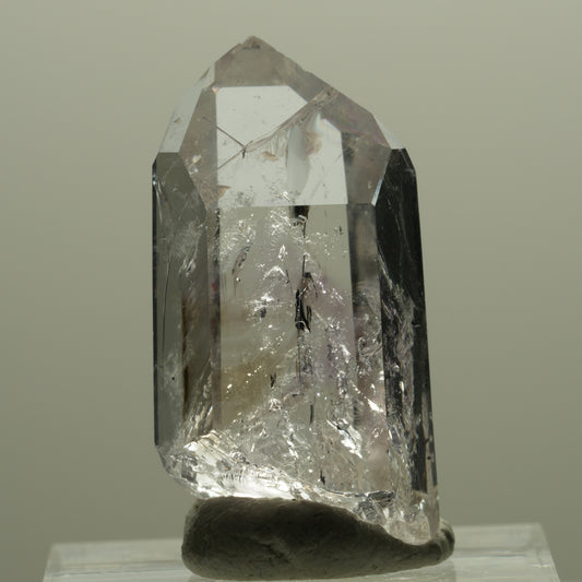 Harlequin Lemurian Phantom Amethyst Point Striped Mine, Namibia 31*15*14mm #14404