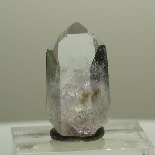 Clear Lemurian Phantom Amethyst Point Streep Mine Goboboseb, Namibia 27*14*11mm #14405