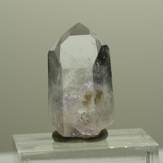 Clear Lemurian Phantom Amethyst Point Streep Mine Goboboseb, Namibia 27*14*11mm #14405