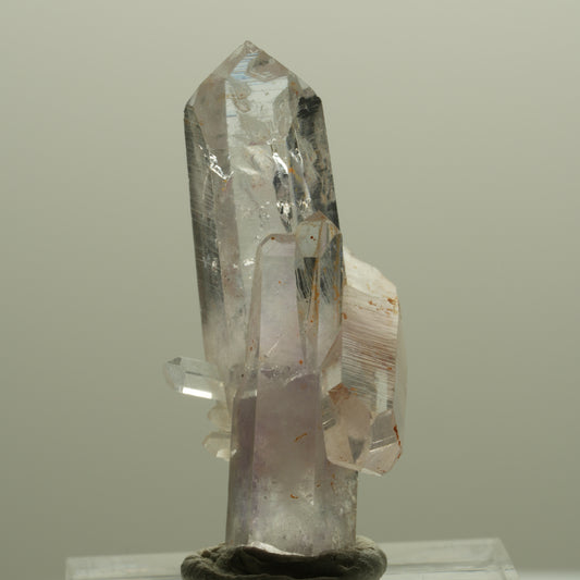 Clear Lemurian Phantom Amethyst Cluster Streep Mine Goboboseb, Namibia 35*20*15mm #14406