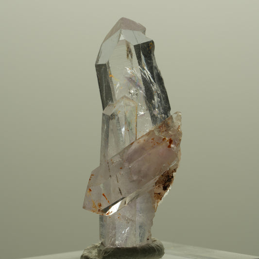 Clear Lemurian Phantom Amethyst Cluster Streep Mine Goboboseb, Namibia 35*20*15mm #14406