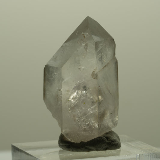 Clear Lemurian Phantom Amethyst Point Streep Mine, Goboboseb, Namibia 32*17*16mm #14409