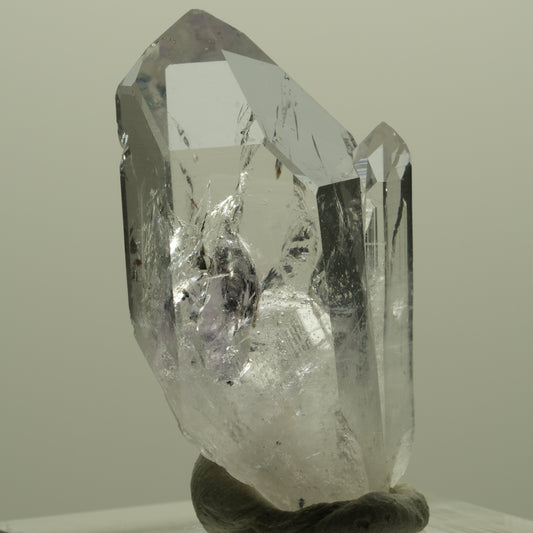 Lemurian Phantom Amethyst with Hematite Stripe Mine, Goboboseb, Namibia 35*18*11mm #14414