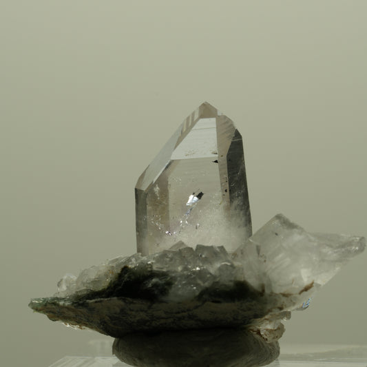 Lemurian Phantom Amethyst with Hematite on Matrix Streep Mine, Namibia 33*23*19mm #14415