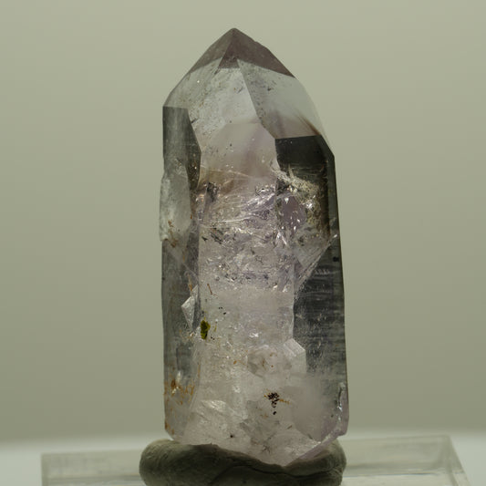Lemurian Phantom Amethyst with Hematite Band Mine, Goboboseb, Namibia 32*12*11mm #14417