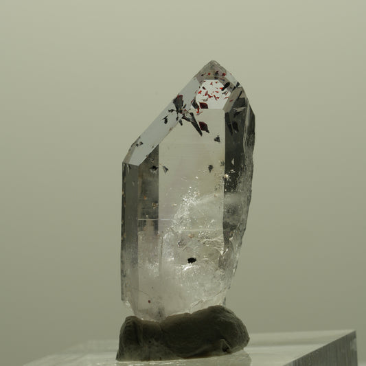 Harlequin Lemurian Phantom Amethyst Point Stripe Mine, Goboboseb, Namibia 30*13*9mm #14419
