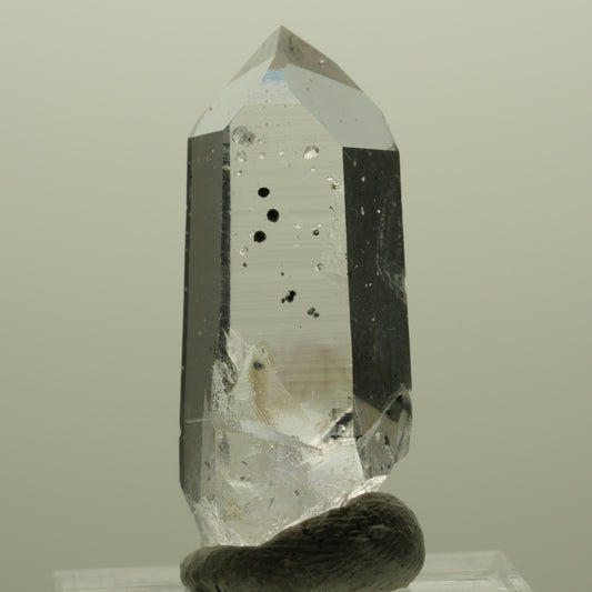 Lemurian Phantom Amethyst with Analcime, Hematite Streep Mine, Goboboseb, Namibia 36*14*10mm #14425