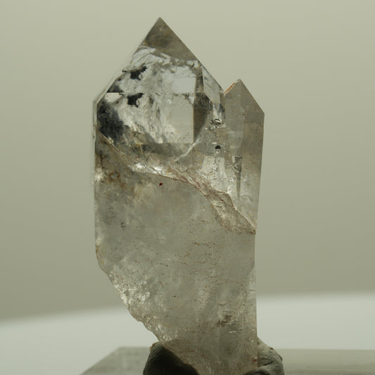 Lemurian Phantom Rauchquarz mit Hämatit Streep Mine, Goboboseb, Namibia 35*20*12mm #14426