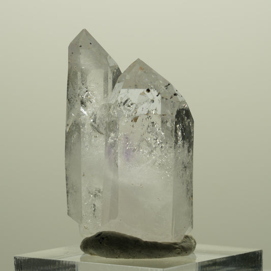 Lemurian Phantom Amethyst mit Analcim, Hämatit Streep Mine, Goboboseb, Namibia 38*21*16mm #14434
