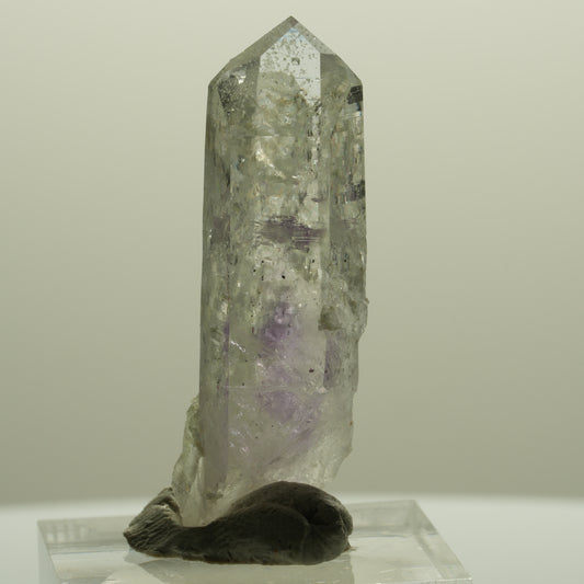 Lemurian Phantom Amethyst mit Analcim, Prehnit, Hämatit Streep Mine, Namibia 41*14*10mm #14439