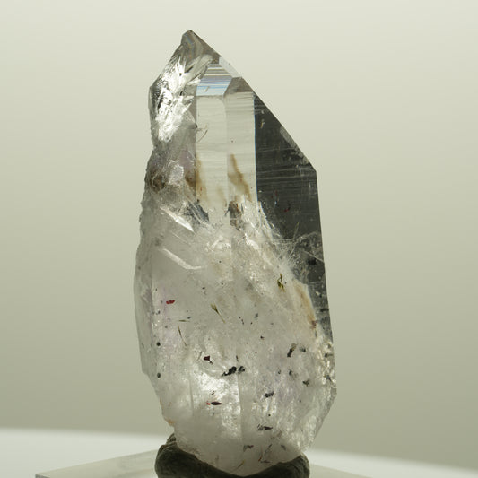 Harlekin Lemurian Phantom Amethyst mit Epidot Streep Mine, Goboboseb, Namibia 48*21*15mm #14442