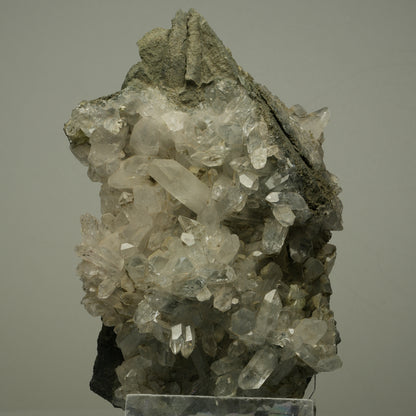 XL Chlorit Quarz, Prehnit, Analcim auf Matrix Stufe Streep Mine, Namibia 134*90*38mm #14489