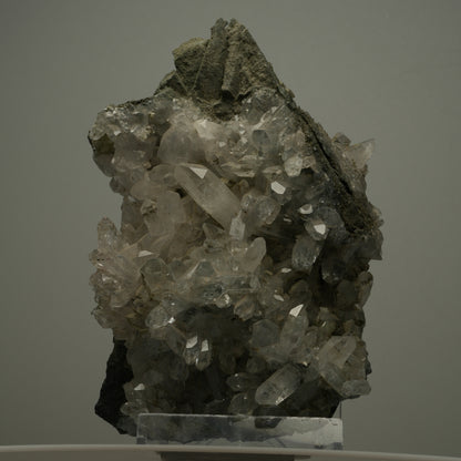 XL Chlorit Quarz, Prehnit, Analcim auf Matrix Stufe Streep Mine, Namibia 134*90*38mm #14489
