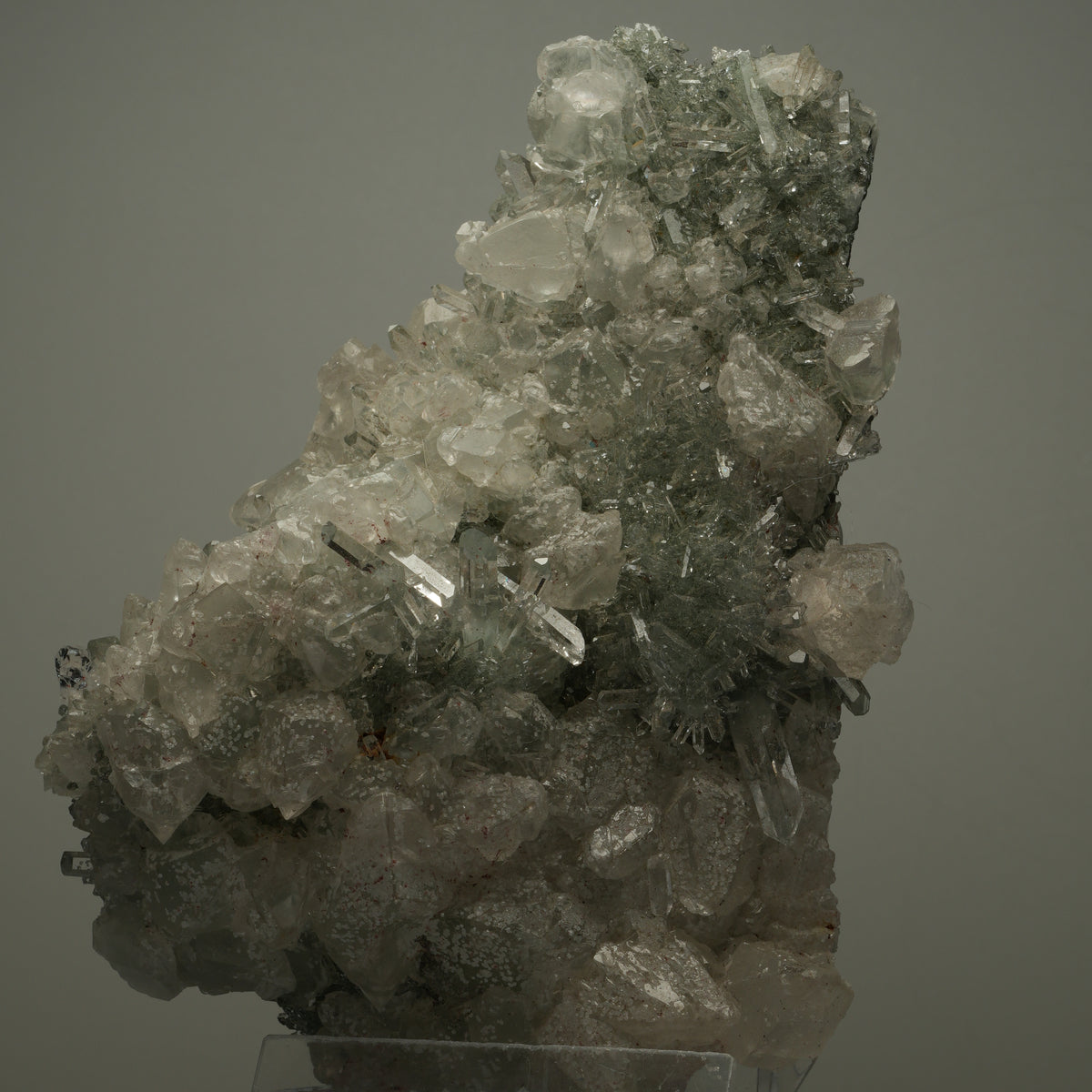 XL Harlekin Starburst Quarz, Calcit, Analcim auf Matrix Streep Mine, Namibia 144*107*67mm #14490