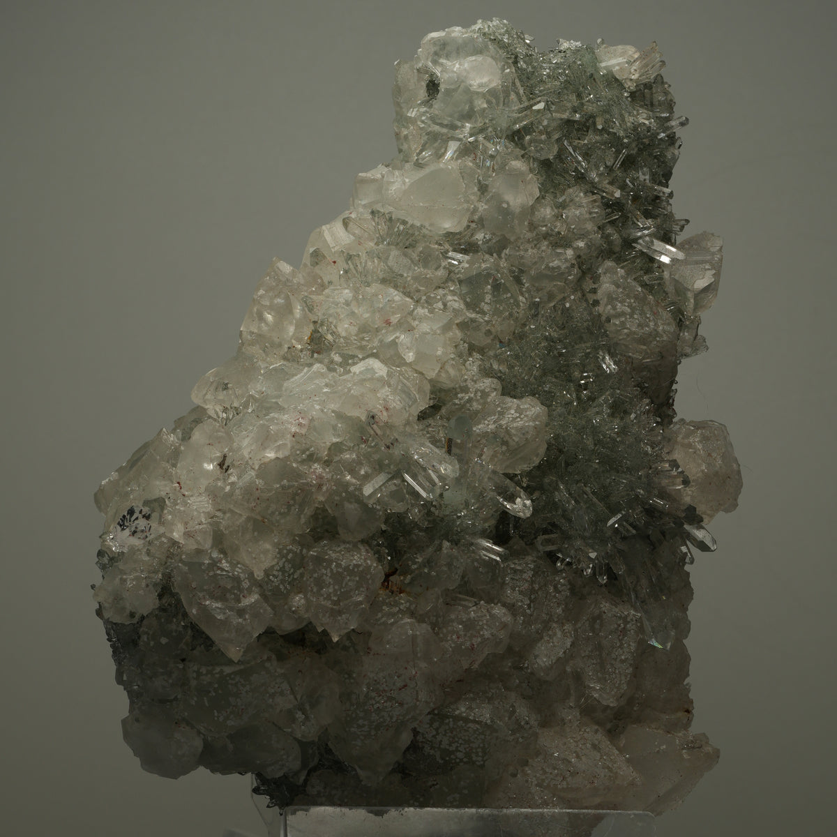 XL Harlekin Starburst Quarz, Calcit, Analcim auf Matrix Streep Mine, Namibia 144*107*67mm #14490
