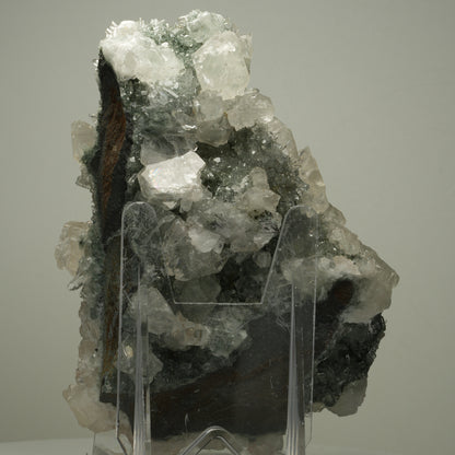 XL Harlekin Starburst Quarz, Calcit, Analcim auf Matrix Streep Mine, Namibia 144*107*67mm #14490